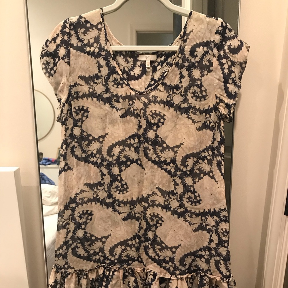 Joie Sheer Paisley Shell Dress - Size M